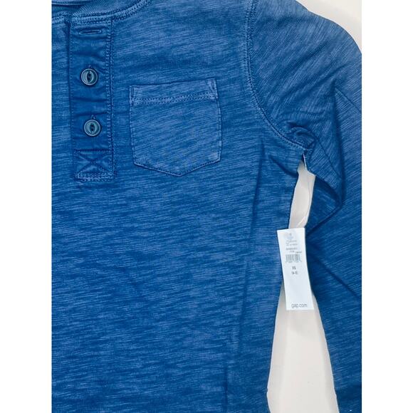 NWT GAP KIDS Pocket Henley in Navy Blue SIZE XS (4-5) - Picture 2 of 8